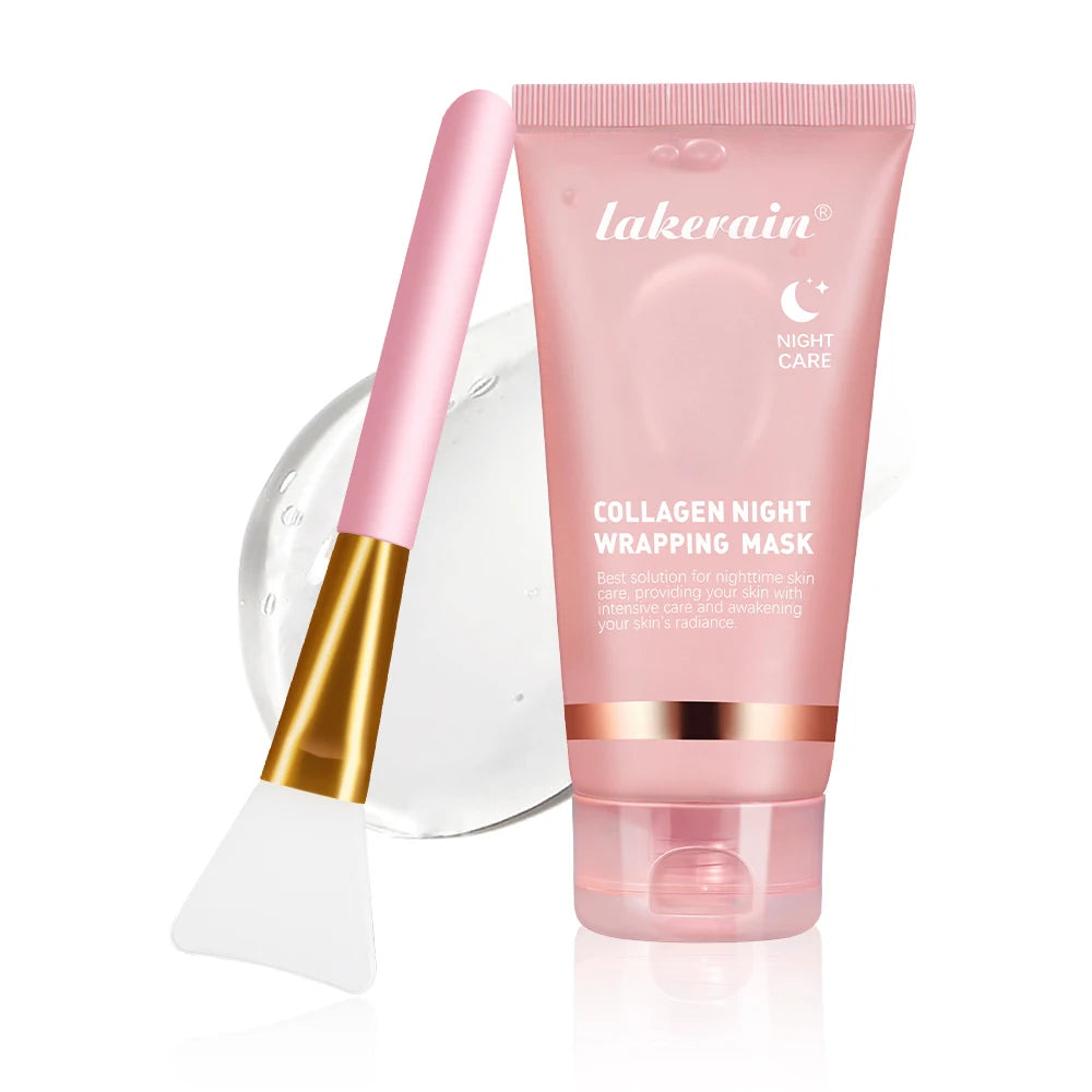Revitalize Your Skin Overnight with the Korean Collagen Wrapping Facial Mask - Deep Moisturizing, Brightening, and Rejuvenating Treatment for Glowy, Youthful Skin