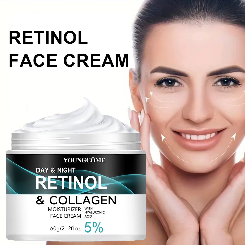 Revitalize Your Skin with Retinol Collagen Moisturizing Cream for Enhanced Elasticity and Radiance - Nourish, Brighten, and Improve Texture